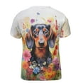 thumbnail image 2 of Welcome Spring Summer Dachshund Portrait Flower Blue Sky All Over Print 3D Shirt Unisex Merch Wiener Dog Lover Gifts Idea - 12001, 2 of 6