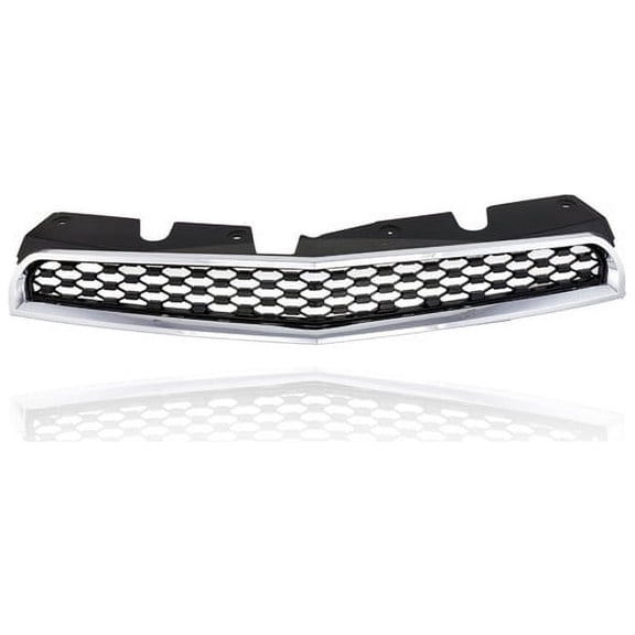 Grille - Compatible/Replacement for '10-15 Chevrolet Equinox - Main Upper, Chrome Frame Black Insert - 25798744