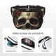 thumbnail image 5 of Balery Classical Rose Crown Skull Mochila Cinturón para Mujeres y Hombres, Bolsa de Cintura Impermeable de Doble Capa con Correa, 5 of 9