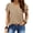 Khaki, variant on UVN Blouses for Women Long Sleeve Shirts Casual Dressy Pleated Tunic Tops