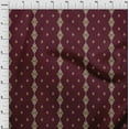 thumbnail image 3 of oneOone Cotton Silk Fabric Stripe & Swirl Ikat Print Fabric BTY 42 Inch Wide, 3 of 4