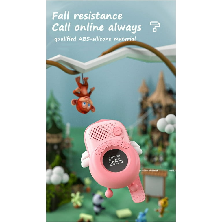 Walkie-talkie en plastique, portée de 3km, 2 pièces, canal Radio pour bébé,  Interphone, jouets pour enfants de 3 ans, anniversaire, nouvel an