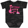 thumbnail image 3 of Inktastic My Gammy Loves Me Girl Dinosaur Girls Baby Bodysuit, 3 of 5