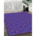 thumbnail image 3 of Ahgly Company Machine Washable Indoor Rectangle Transitional Dark Magenta Purple Area Rugs, 7' x 10', 3 of 7