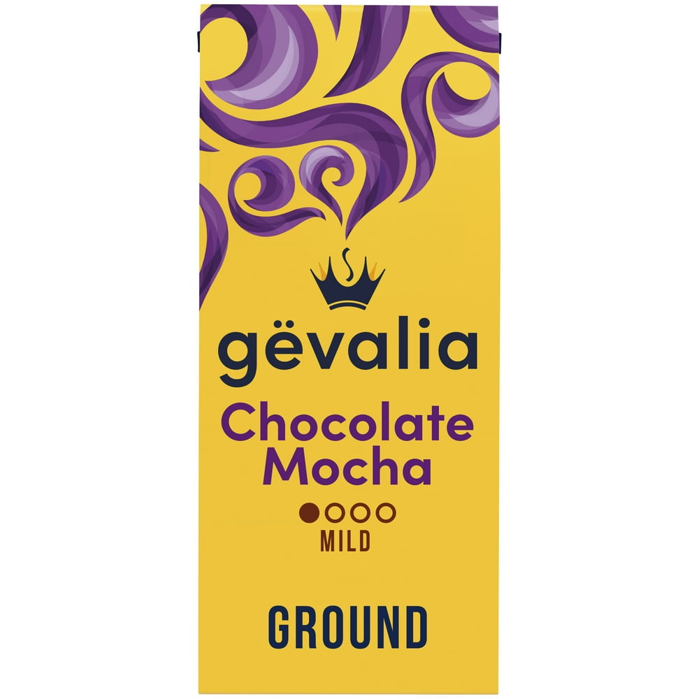 Gevalia Chocolate Mocha Flavored Mild Roast Ground Coffee, 12 oz. Bag