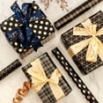 thumbnail image 3 of Jestar Black & Gold Foil Wrapping Paper, Gift Wrap for Birthday, 3 Rolls - 17 x 120 Inch Per Roll, 3 of 7