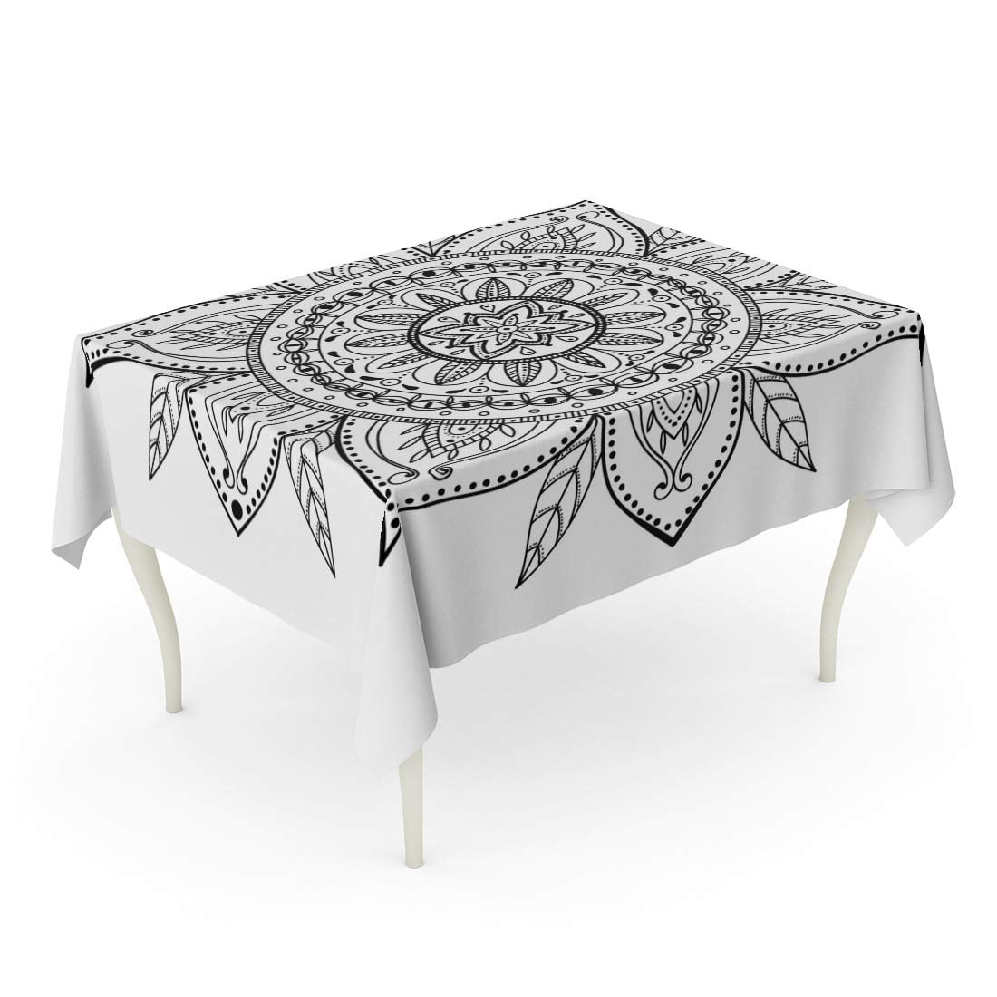 Mandala round tablecloth hotsell