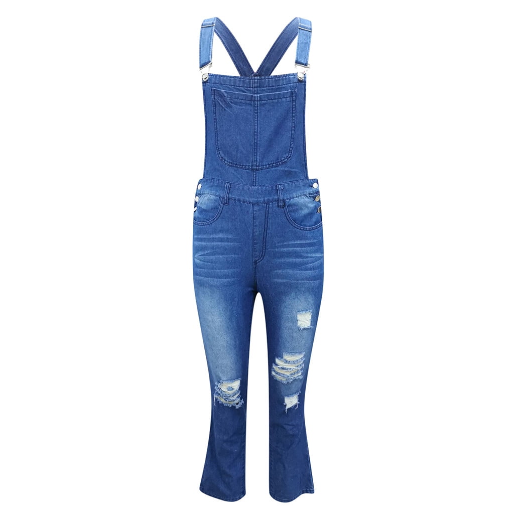 ripped jeans jumpsuit