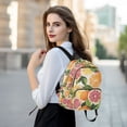 thumbnail image 6 of FORMRS Mini Backpack Purse for Women Quilted Travel Daypack Casual Shoulder Bag, Citrus Leaves, 6 of 7