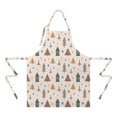 thumbnail image 2 of Multicolor Christmas Tree Apron-Garden Aprons for Women with Pockets-Cotton Linen Waterproof Kitchen Cooking Gardening Aprons Adjustable for Kitchen,Cooking,BBQ and Salon 32"x27", 2 of 7