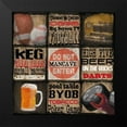 thumbnail image 2 of Greene, Taylor 15x15 Black Modern Framed Museum Art Print Titled - DO NOT ENTER MANCAVE, 2 of 5