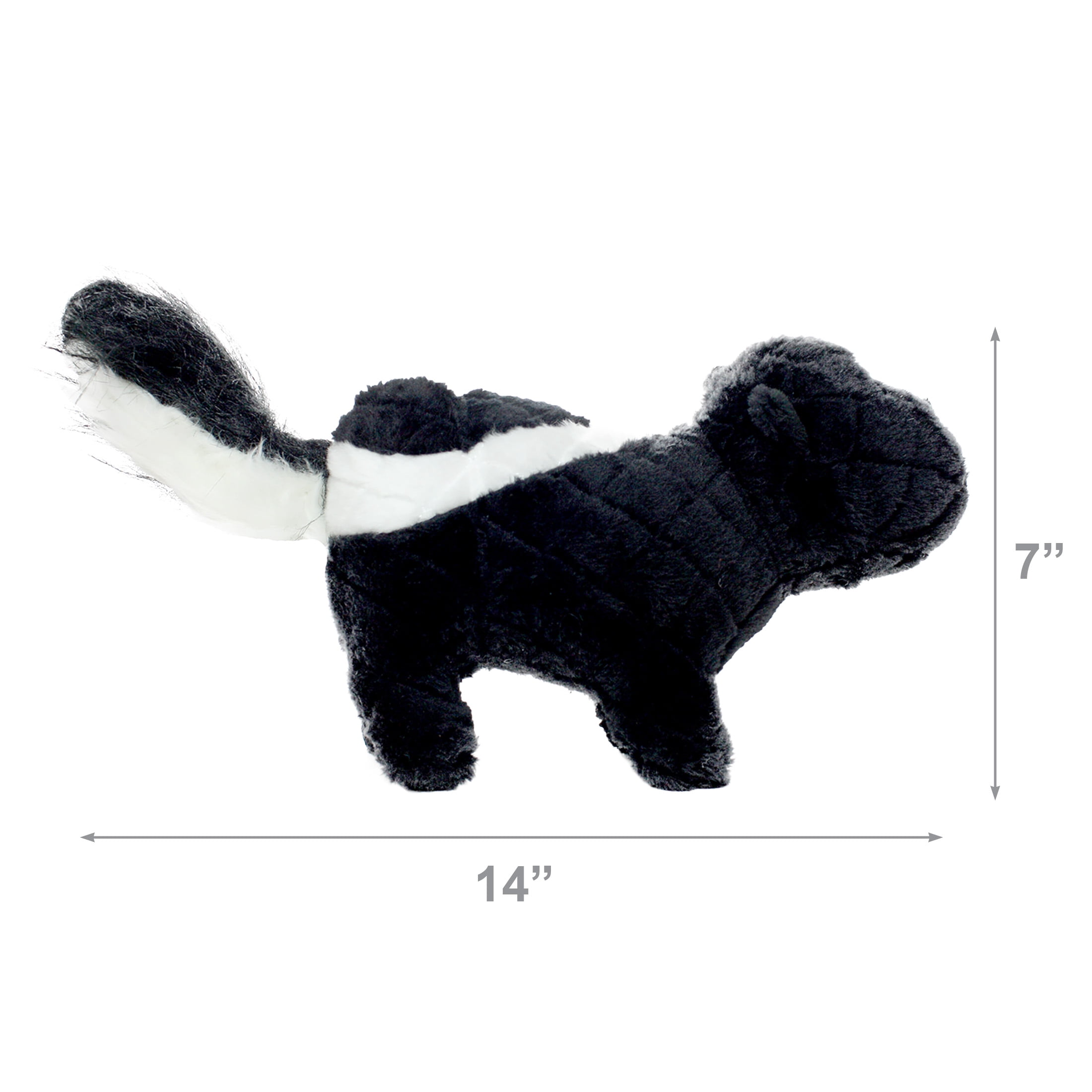 Mighty Nature Skunk Durable Plush Squeaky Dog Toy