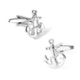 thumbnail image 1 of Gemelos Sailor Anchor para hombre, chapados en plata pulida, 1 of 1