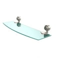 thumbnail image 2 of Venus Collection 18-in Glass Shelf in Polished Brass, 2 of 2