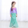thumbnail image 2 of Girls Princess Mermaid Costume Cosplay Party Dress Up with Accessories, 2 of 6