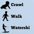 thumbnail image 2 of CafePress - Crawl Walk Waterski Body Suit - Baby Light Bodysuit, Size Newborn - 24 Months, 2 of 4