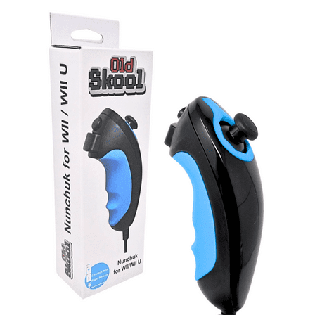Wii Nunchuk Wii U Nunchuck Controller, Black For Nintendo Wii or Wii U