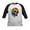 Black/White, variant on CafePress - Vibrant Multicolor Skull Kids Baseball T Shirt - Kids Cotton Baseball Jersey, 3/4 Sleeve Shirt