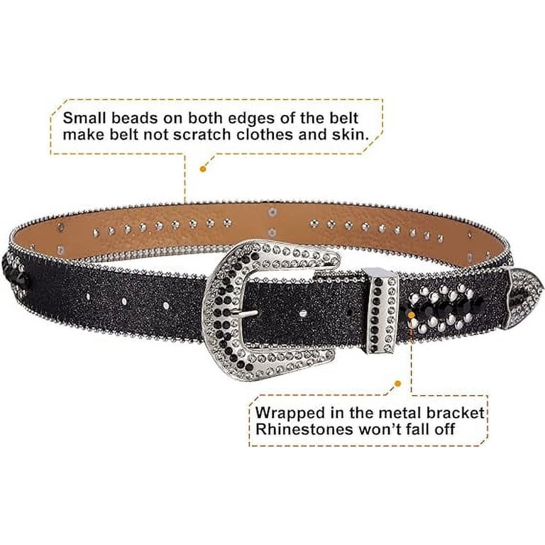 Dream Apparel Rhinestone Belt for Men and Women, Western  display picture 3