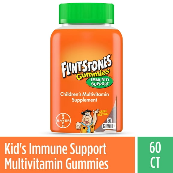 Flintstones Gummies Plus Immunity Support, Vitamin C & Zinc, 60 Count
