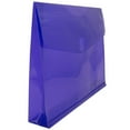 thumbnail image 3 of JAM Plastic Hook & Loop Envelopes, 9.8x13x2, 12/Pack, Purple, 2 Inch Expansion, 3 of 4