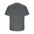 thumbnail image 4 of ZCFZJW Mens Cotton Henley T-Shirts Short Sleeve Button Regular Fit Casual Basic Solid Color Athletic Tees Work Shirts with Pockets Gray XXXL, 4 of 7