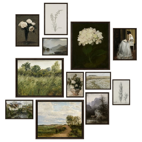 97 Decor Vintage Landscape Wall Art Print, French Country Poster (Unframed)