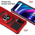 thumbnail image 6 of Compatible for BLU G91 Max Case with Magnetic Car Mount Friendly Hybrid Shockproof Protective Phone Cover with Kickstand - Red, 6 of 7