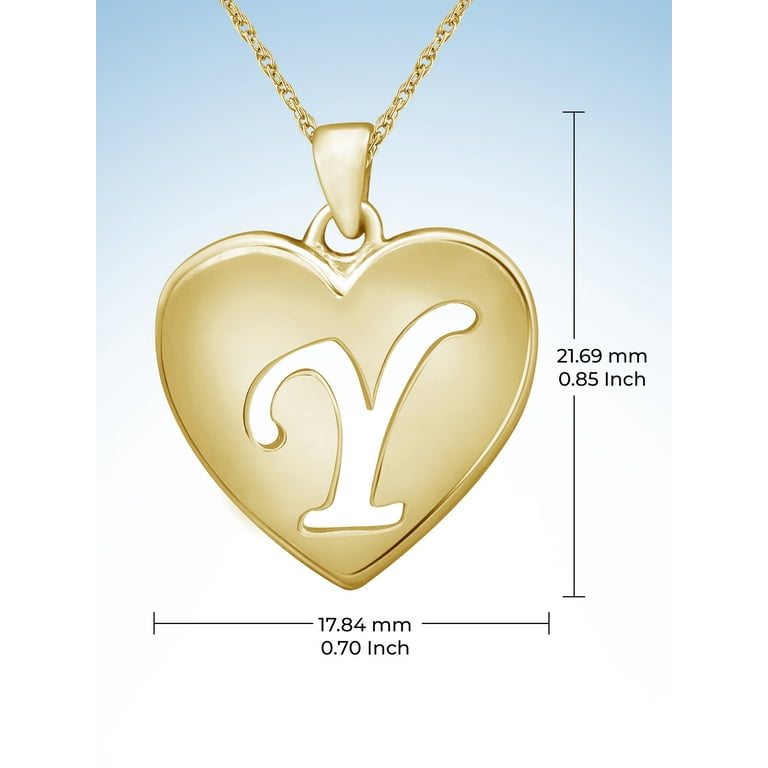 Y pendant store in gold