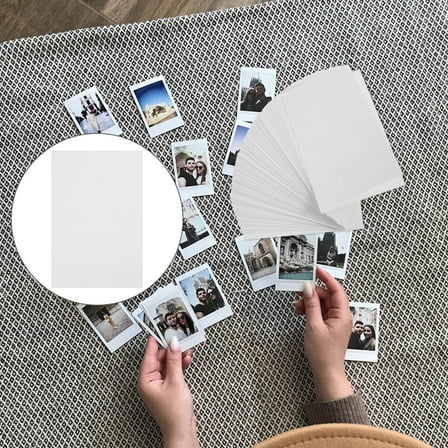 HOMEMAXS  100 Sheets Satin Photo Paper Glossy Photographic Printing White