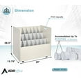 thumbnail image 4 of AdirOffice Blue Print Storage Organizer- Mobile Roll File Cart, Construction Plan Holders, Blueprint Cabinet with Wheels (21 Slots, White), 4 of 10