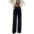 thumbnail image 6 of REORIAFEE Corduroy Pants for Women Elastic Waist Solid Print Palazzo Pants with Pockets Drawstring Casual Pants Lightweight Baggy Stretchy Trousers 2024 Trending Fashion Clothing, 6 of 8