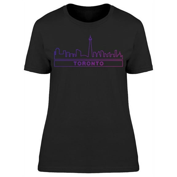 Toronto Detailed Skyline T-Shirt Women -Image by Shutterstock, Female x-Large