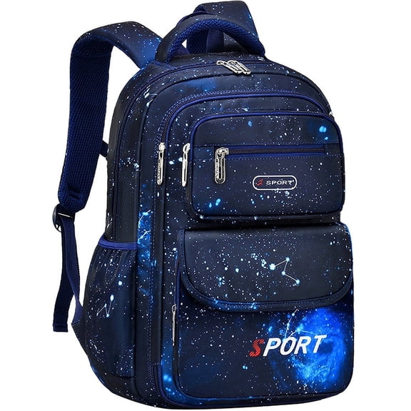 Lvelia School Bags for Boys Kids,Lightweight Waterproof Large Capacity School Backpacks,Shoulder Chlidren Schoolbag Student Bookbag Blue