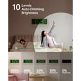 thumbnail image 6 of LEIKE Digital Wall Clock for Classroom Livingroom Game Home Decor with LED Display RGB Lights, BIuetooth Sync, Dual Alarms, Auto DST, Countdown, Remote Control, Temperature, 6 of 9