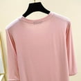 thumbnail image 3 of Maean Women 3/4 Sleeve Shirts Soft Comfortable Basic Crew Neck Pullover Top Loungewear Pajamas Tee, 3 of 6