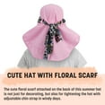 thumbnail image 3 of Sun Hat for Women Neck Flap Wide Brim UV Protection UPF 50+ Foldable Fishing Cap with 2 Replaceable Ribbon by Solaris, 3 of 7