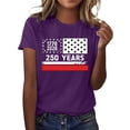 thumbnail image 2 of MAIHAN 250th Anniversary USA Shirt Patriotic American Flag Shirts for Women Men 1776-2026 Short Sleeve Tee Unisex(StyleA,Sky Blue,M), 2 of 5