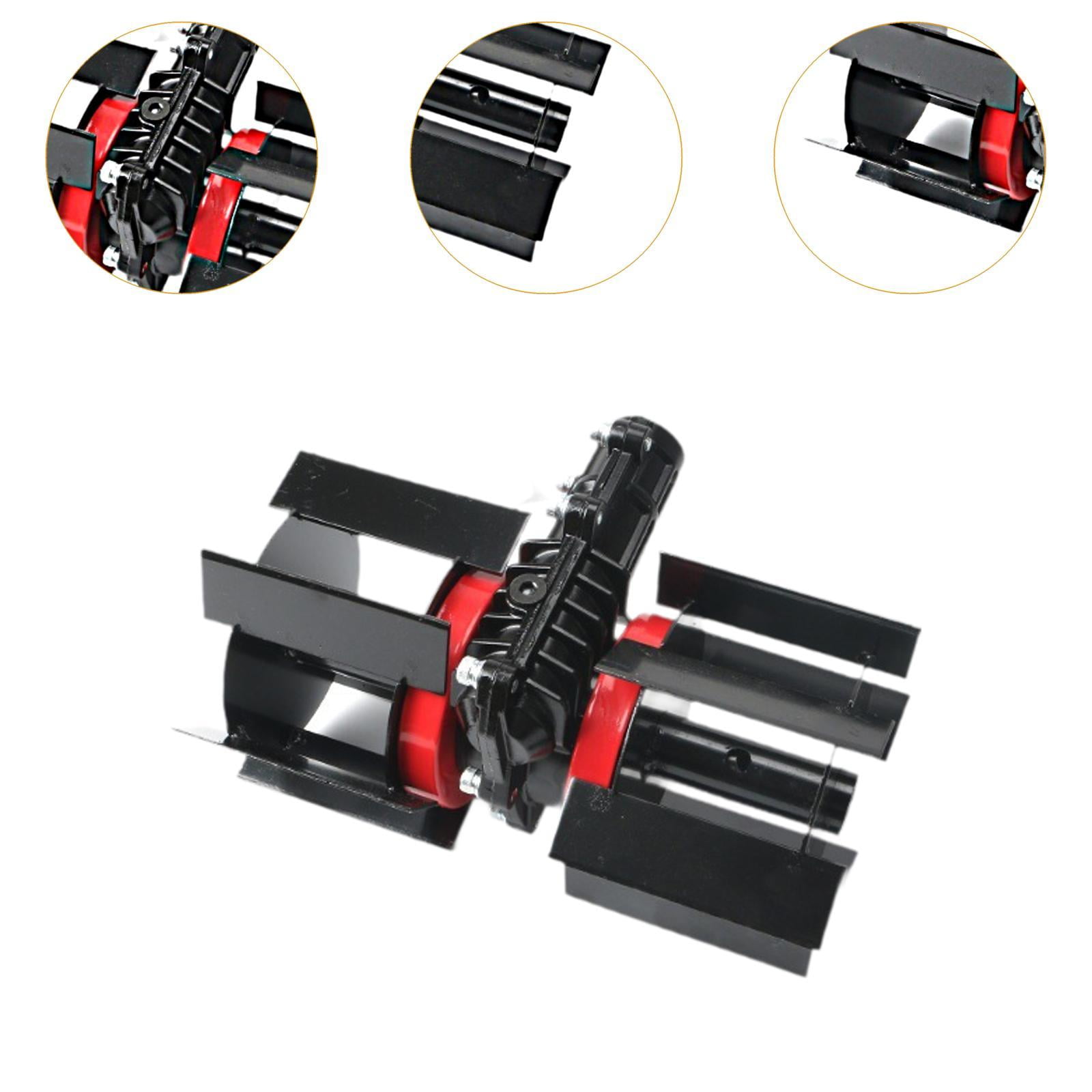figatia Rotary Cultivator Tool Soil for Soil Mixing Garden Weeder Garden, Hand Tiller for Loose Soil Greenhouses Tea Gardens 34cmx15cm