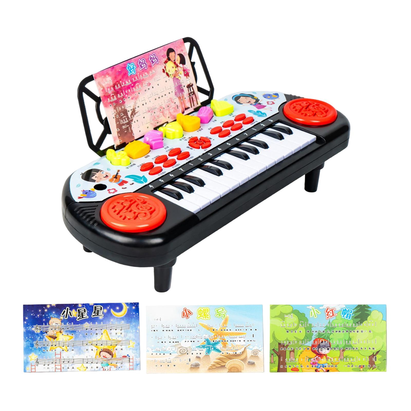 LeeQinersw 24 Keys Electronic Pianos Kids Piano Keyboard Portable Piano Electronic Keyboard Red