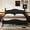 Black, variant on Harper & Bright Designs Queen Size Wood Platform Bed Frame, Retro Style Platform Bed with Wooden Slat Support, Black