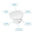 thumbnail image 5 of Thetford Aqua Magic Style II RV Low Profile Portable Travel Toilet, Bone, 5 of 5