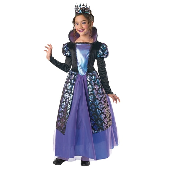 Gothic Queen Halloween Costume for Children, Girls' Size S (6/6X), by Way to Celebrate