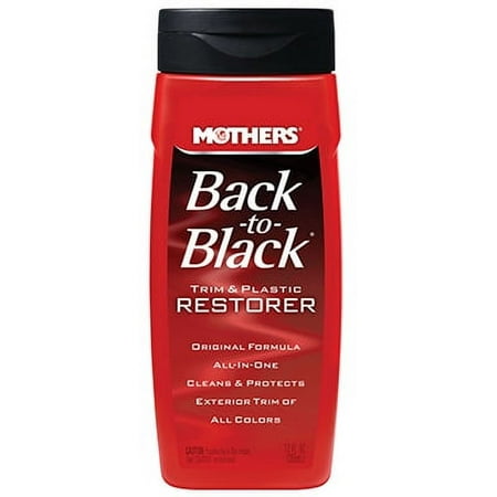 2PK Mothers 12 OZ Back To Black Trim & Plastic Restorer Removes Light Oxid
