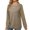 Khaki, variant on Black and Friday Clothing Sales Idoravan Long Sleeve Shirts for Women Winter Women's Fashion Solid Round-Neck Pullover Long Sleeve Tops Army Green S