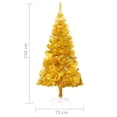 thumbnail image 5 of Carevas Artificial Christmas Tree with Stand Gold 5 ft PET, 5 of 5