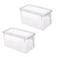 thumbnail image 1 of Contenedores de almacenamiento de 2 piezas para alimentos, frutas y verduras Organizadores de refrigerador transparentes de primera calidad, 1 of 8