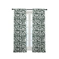 thumbnail image 3 of 3S Brother's Home Décor Curtains BOHO Design Set of 2 Panels Velvet Look Hanging Back Tap and Rod Pocket Décor Nursery Room Bedroom Kitchen Window - Made in Turkey 29Dar-Mint (52"Wx108"L), 3 of 6