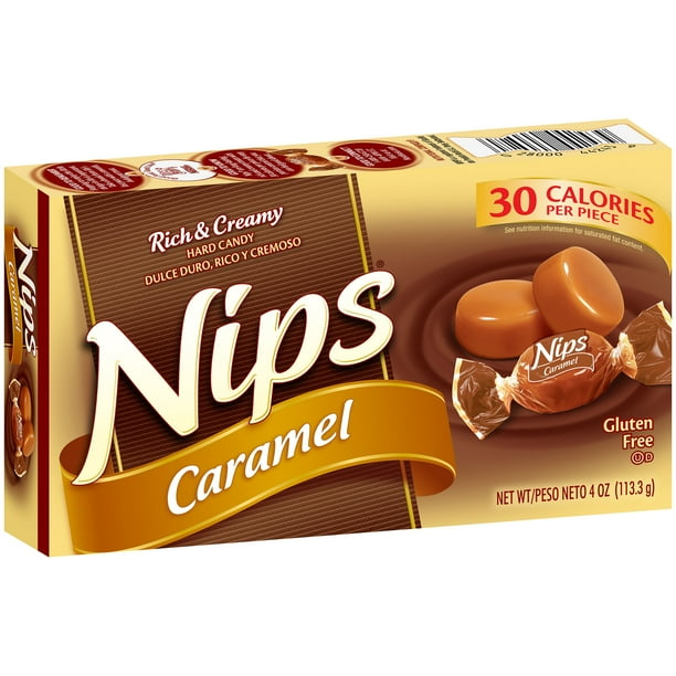 Nips Caramel Hard Candy, 4 Oz.