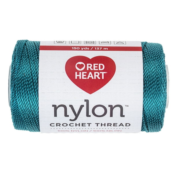 Red Heart Nylon Crochet Teal Yarn, 1 Each